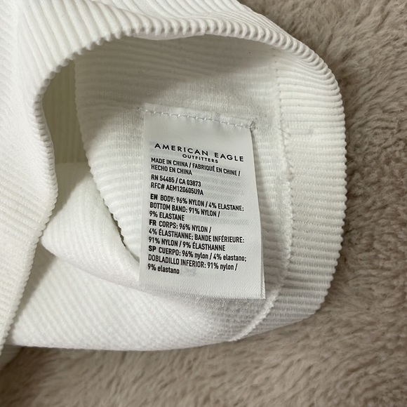 AMERICAN EAGLE WHITE HALTER TOP - Picture 8 of 8